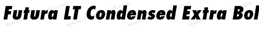 Futura LT Condensed Extra Bold Oblique字体转换